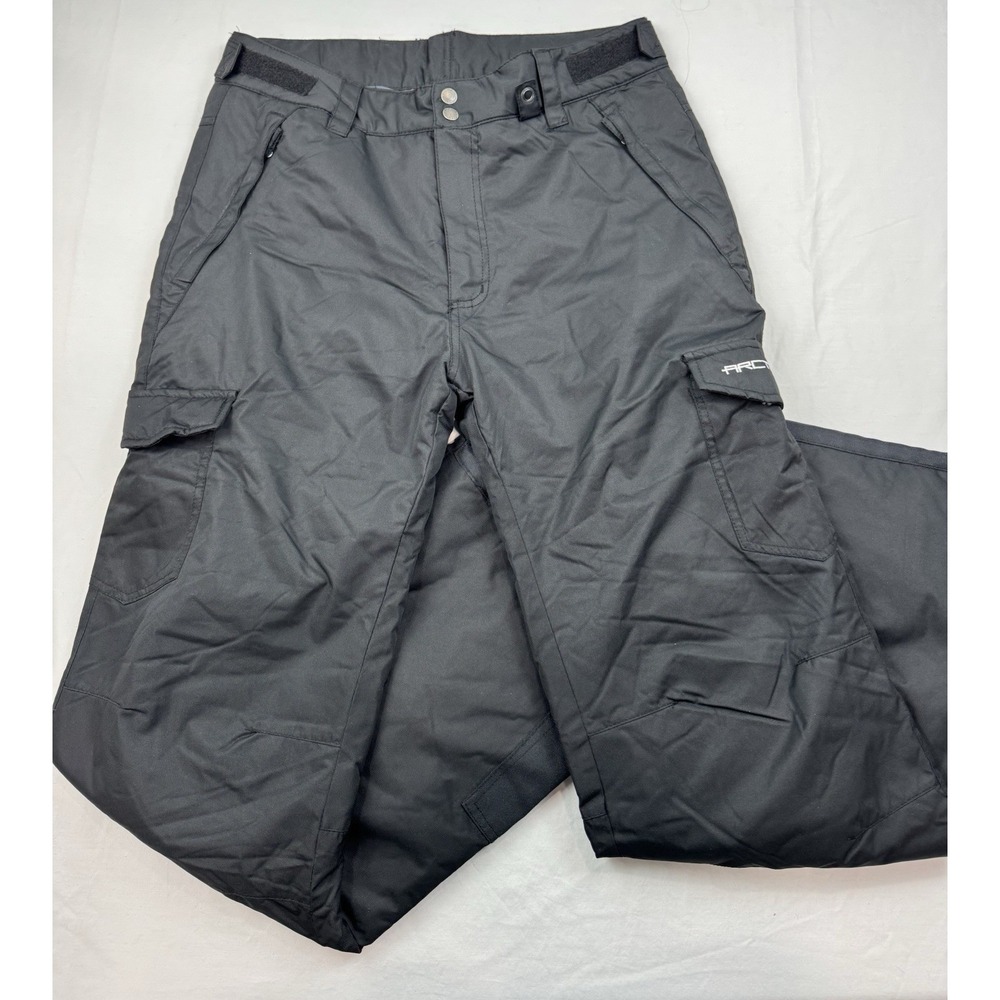 ARCTIX Men's Sz M Black Insulated Snow Cargo Pants Ski Snowboard 3K EUC Reg Fit
